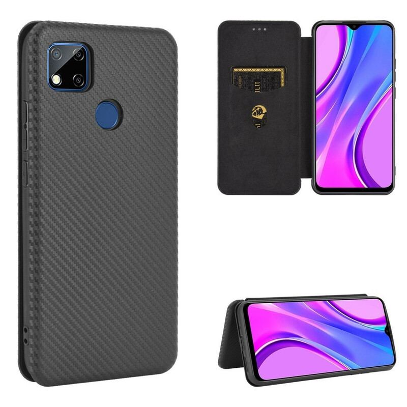 Capa De Celular Para Xiaomi Redmi 9C Flip Silicone De Carbono Colorido