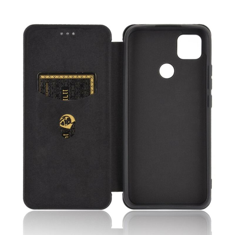 Capa De Celular Para Xiaomi Redmi 9C Flip Silicone De Carbono Colorido