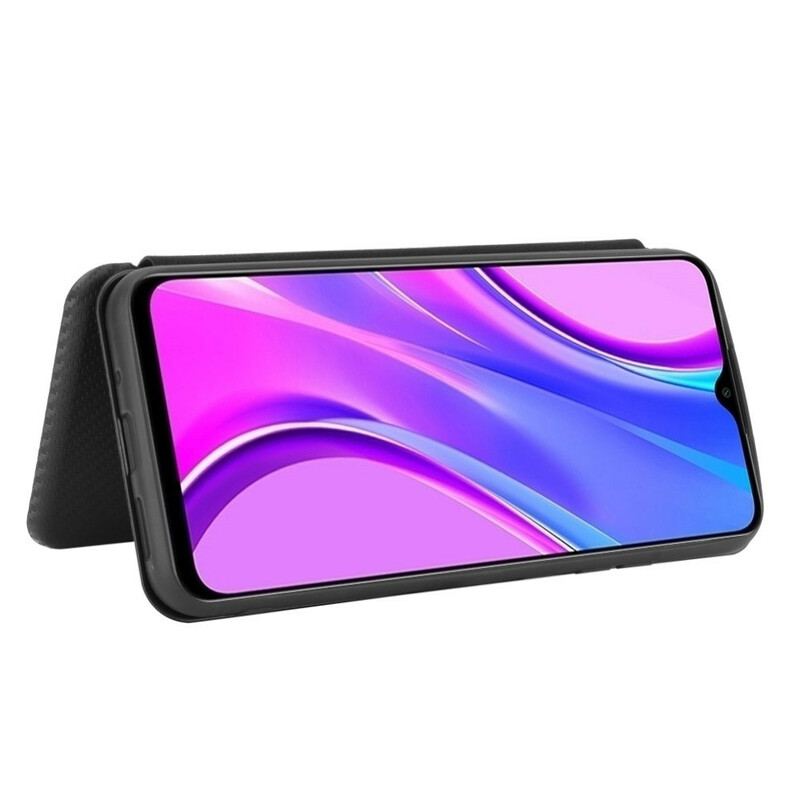 Capa De Celular Para Xiaomi Redmi 9C Flip Silicone De Carbono Colorido