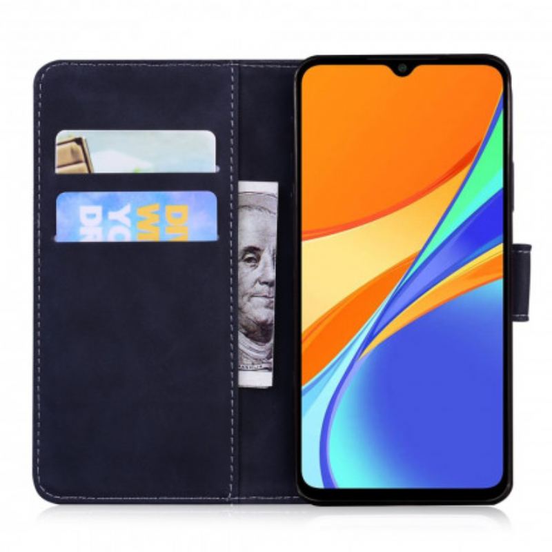 Capa De Couro Para Xiaomi Redmi 9C Novas Cores De Couro Falso