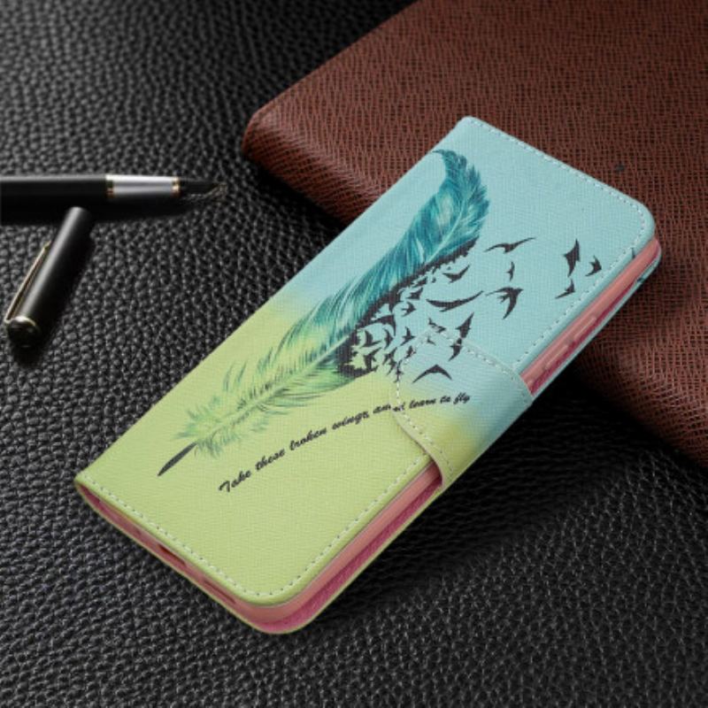 Capa Flip Para Xiaomi Redmi 9C Aprender A Voar