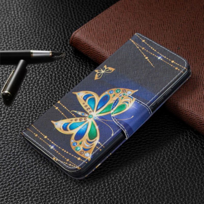 Capa Flip Para Xiaomi Redmi 9C Borboletas Incríveis