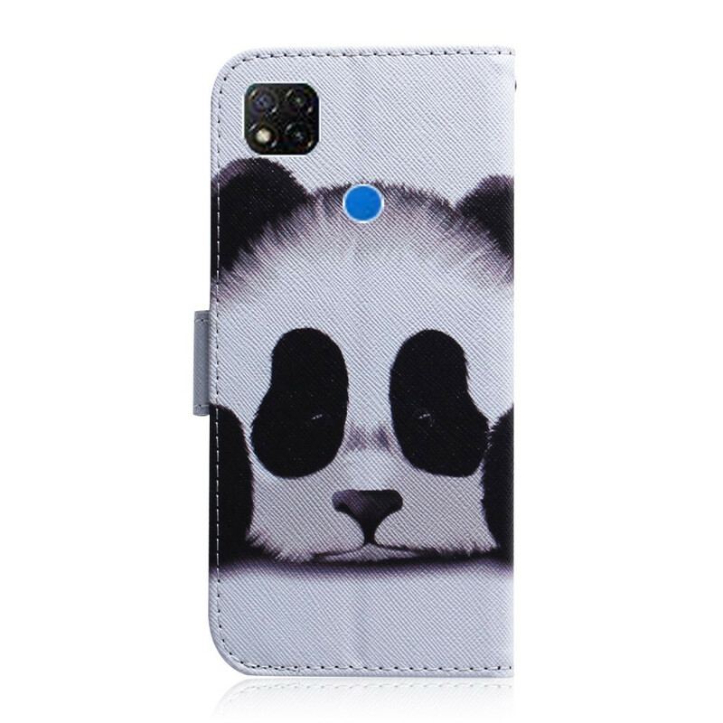 Capa Flip Para Xiaomi Redmi 9C Cara De Panda