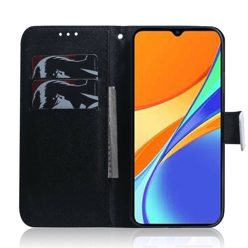 Capa Flip Para Xiaomi Redmi 9C Cara De Panda