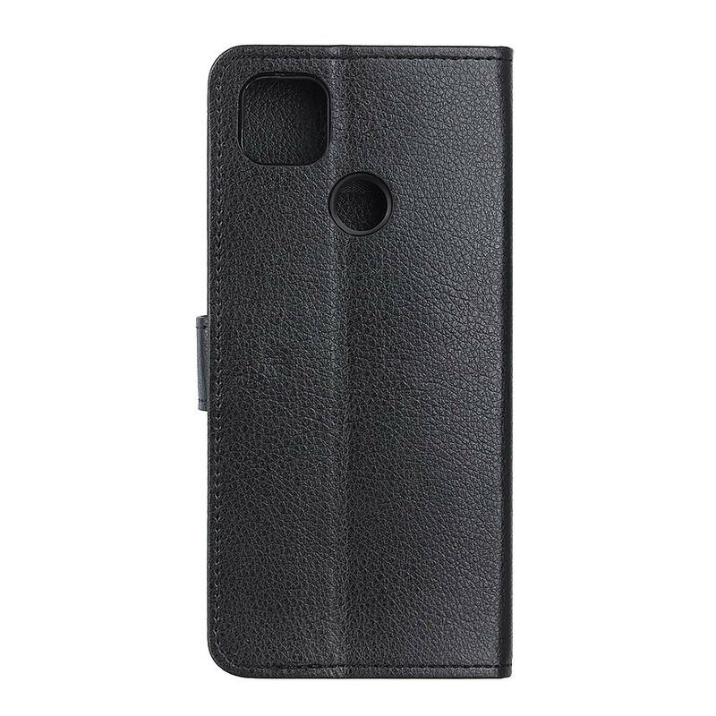 Capa Flip Para Xiaomi Redmi 9C Couro Falso Tradicional