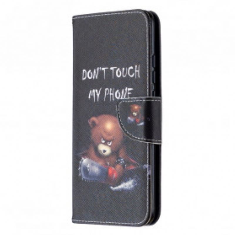 Capa Flip Para Xiaomi Redmi 9C Urso Perigoso