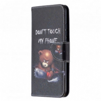 Capa Flip Para Xiaomi Redmi 9C Urso Perigoso