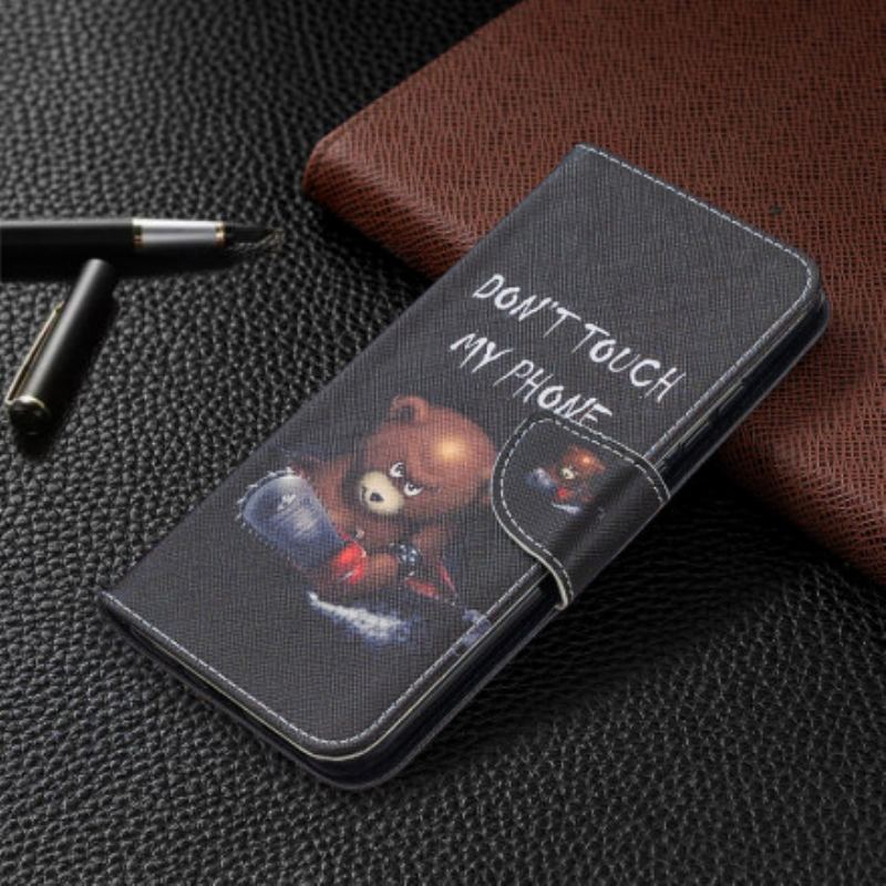 Capa Flip Para Xiaomi Redmi 9C Urso Perigoso