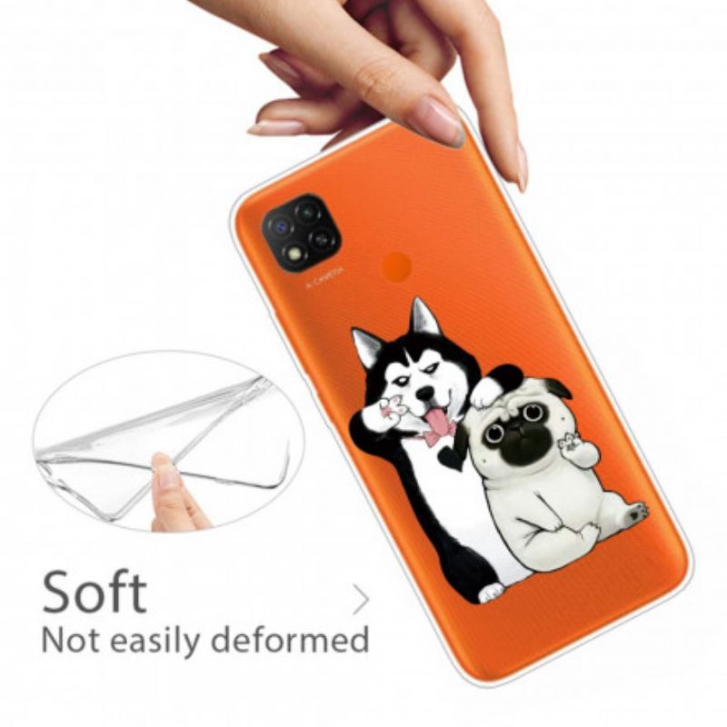 Capa Para Xiaomi Redmi 9C Cachorros Engraçados