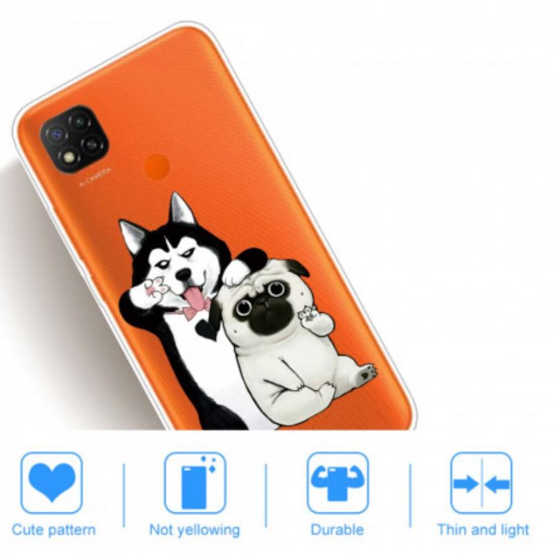 Capa Para Xiaomi Redmi 9C Cachorros Engraçados