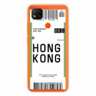 Capa Para Xiaomi Redmi 9C Cartão De Embarque Para Hong Kong