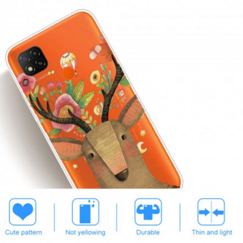 Capa Para Xiaomi Redmi 9C Cervo Tribal