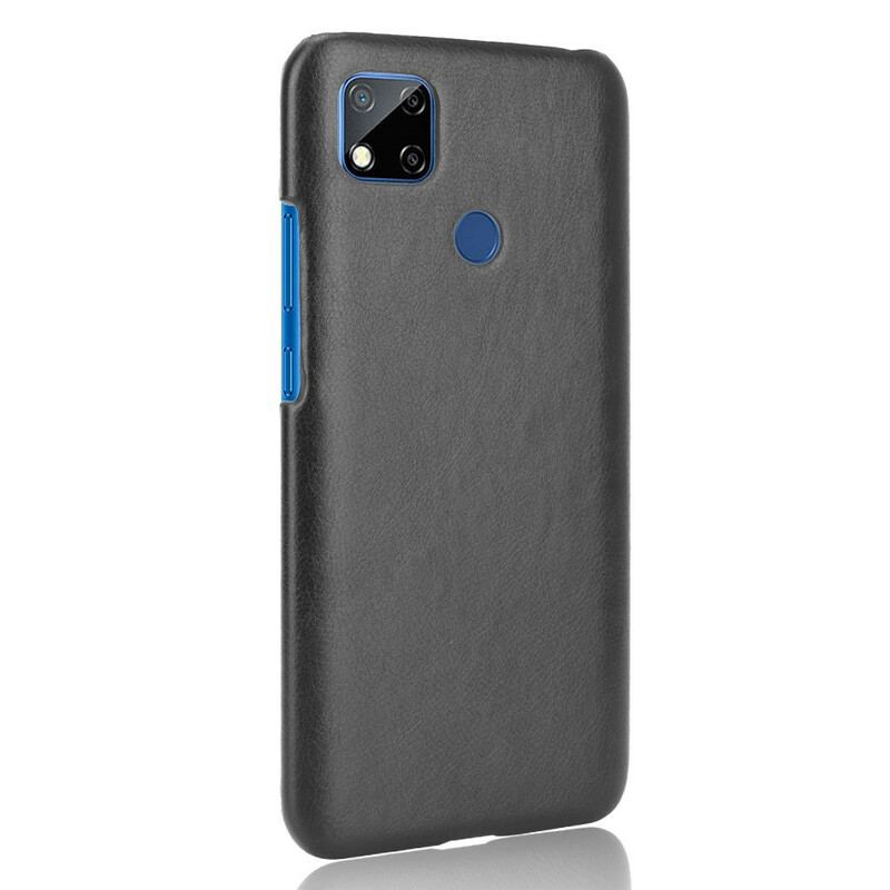 Capa Para Xiaomi Redmi 9C Efeito Couro Lichia