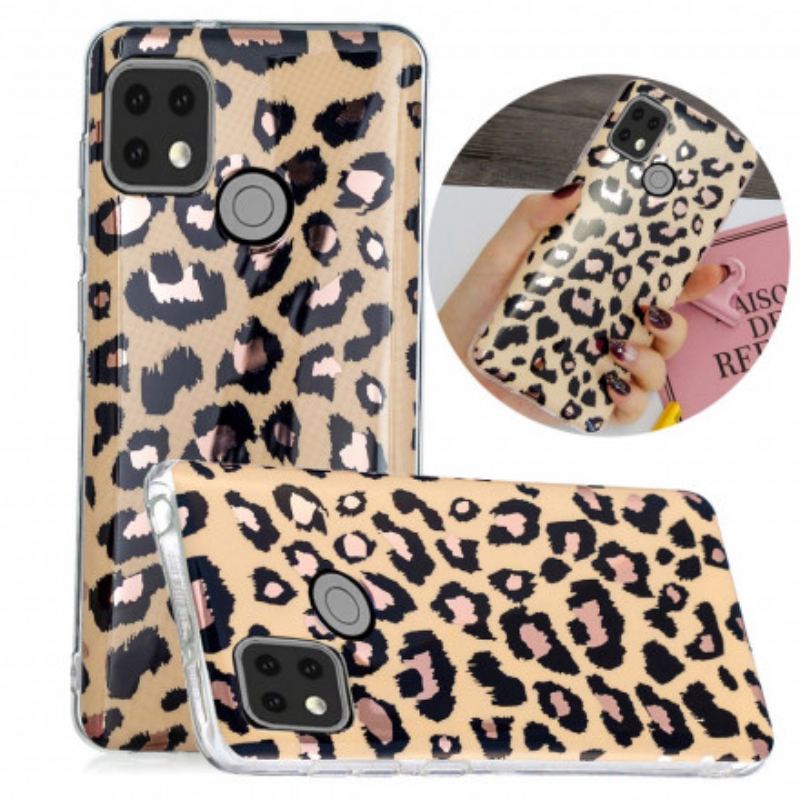 Capa Para Xiaomi Redmi 9C Mármore Estilo Leopardo