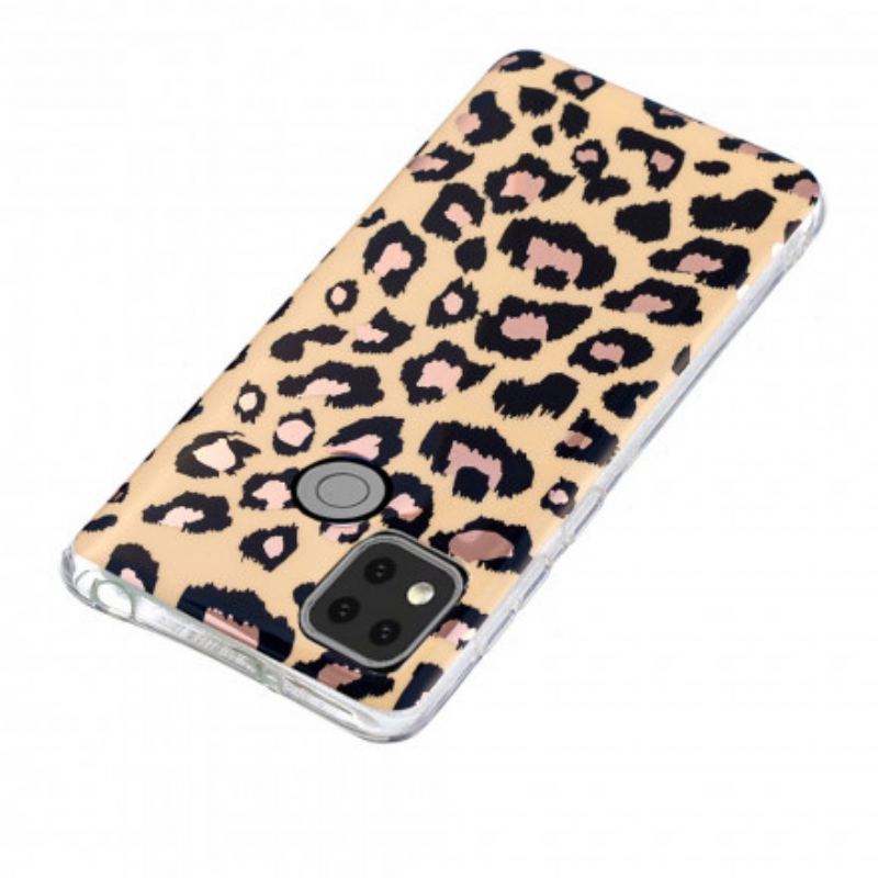 Capa Para Xiaomi Redmi 9C Mármore Estilo Leopardo