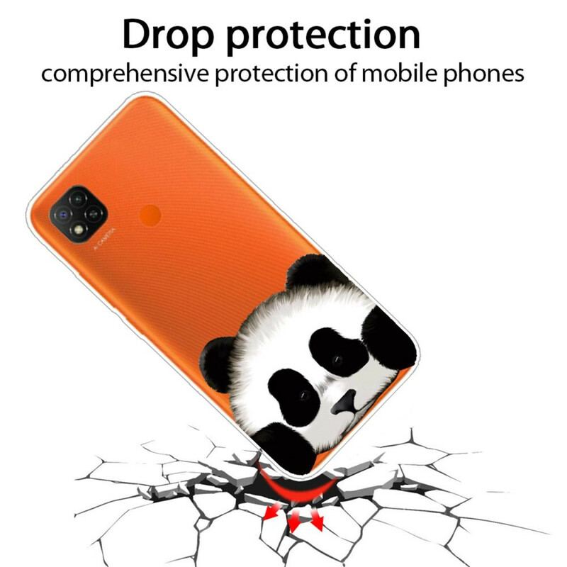 Capa Para Xiaomi Redmi 9C Panda Sem Costura