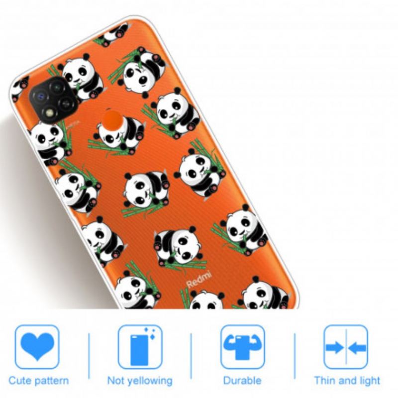 Capa Para Xiaomi Redmi 9C Pequenos Pandas