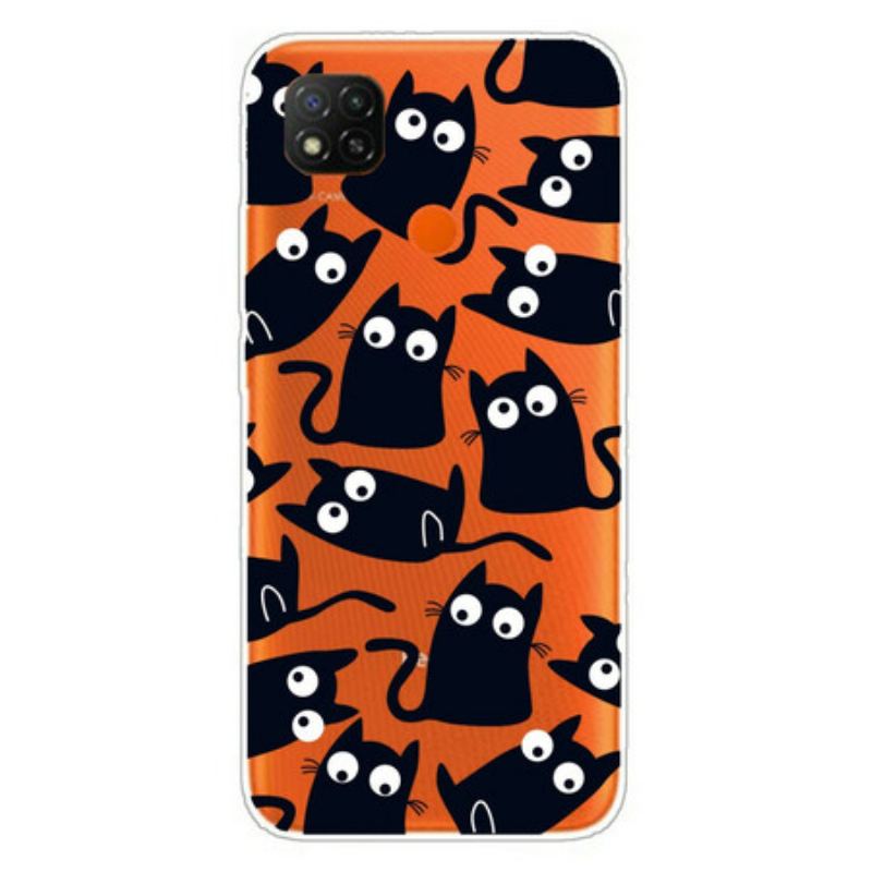 Capa Para Xiaomi Redmi 9C Ratos Pretos