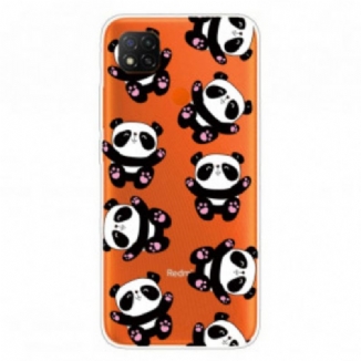 Capa Para Xiaomi Redmi 9C Top Pandas Divertidos