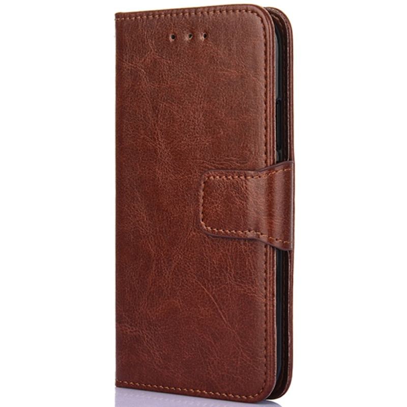 Capa Flip Para Realme C31 Couro Falso Vintage