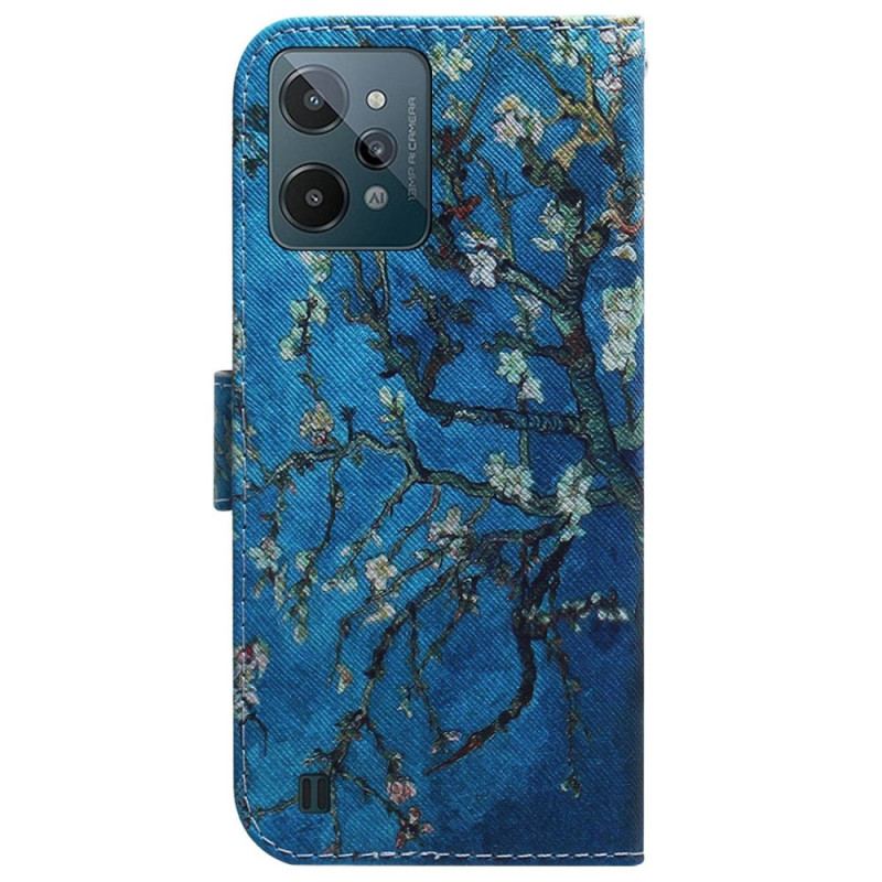 Capa Flip Para Realme C31 Flor De Damasco