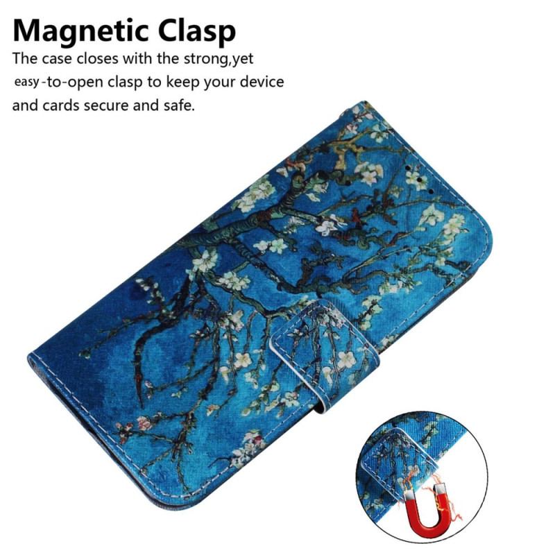 Capa Flip Para Realme C31 Flor De Damasco