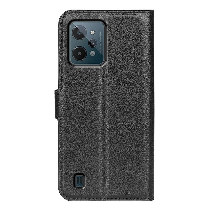 Capa Folio Para Realme C31 Couro Falso Chamativo