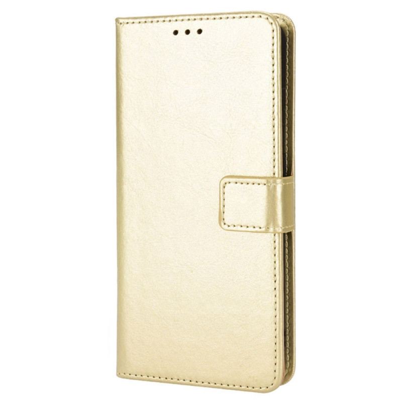 Capa Folio Para Realme C31 Efeito Couro Brilhante