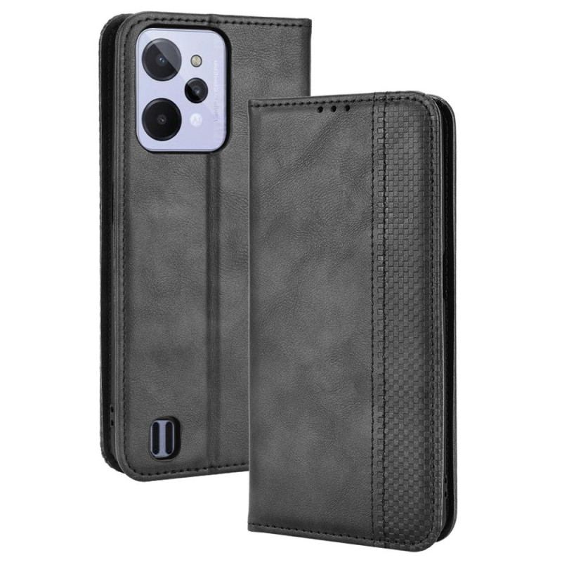 Capa Folio Para Realme C31 Elegância