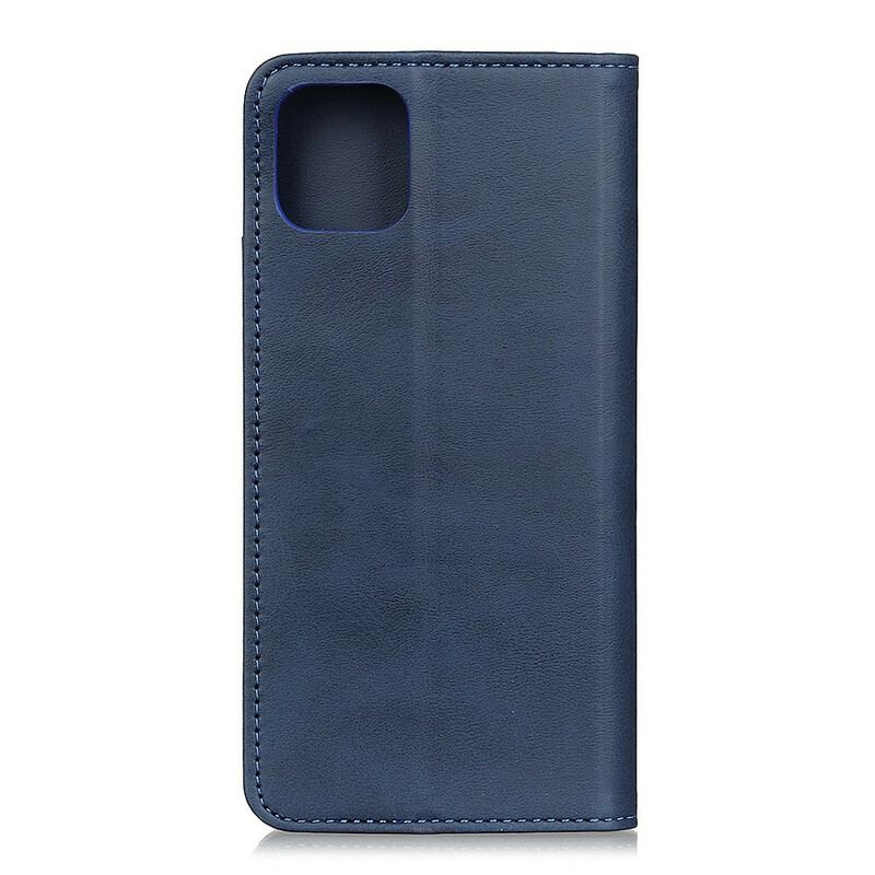 Capa De Celular Para iPhone 11 Pro Max Flip Couro Rachado