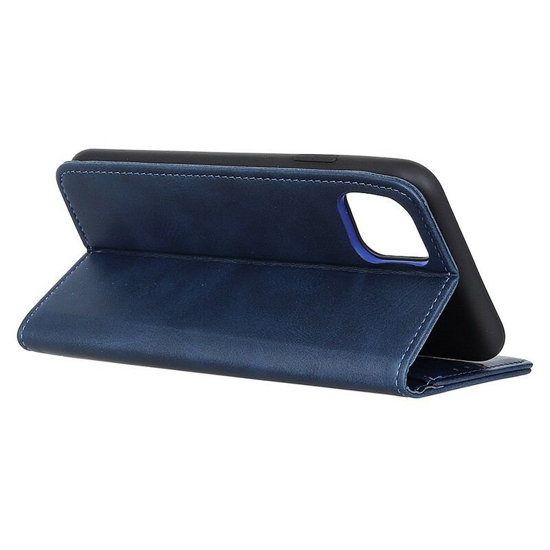 Capa De Celular Para iPhone 11 Pro Max Flip Couro Rachado