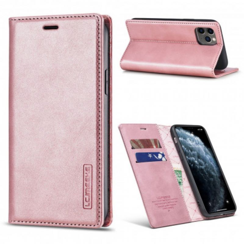 Capa De Celular Para iPhone 11 Pro Max Flip Lc.imeeke Efeito Couro