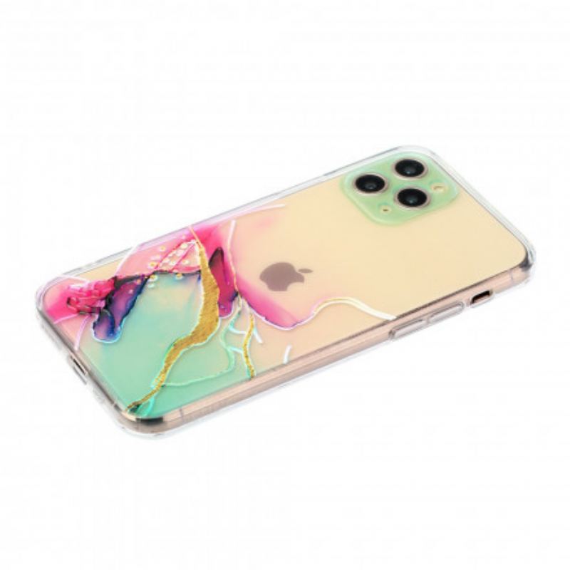 Capa De Celular Para iPhone 11 Pro Max Silicone Flexível Artístico