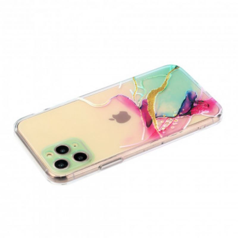 Capa De Celular Para iPhone 11 Pro Max Silicone Flexível Artístico