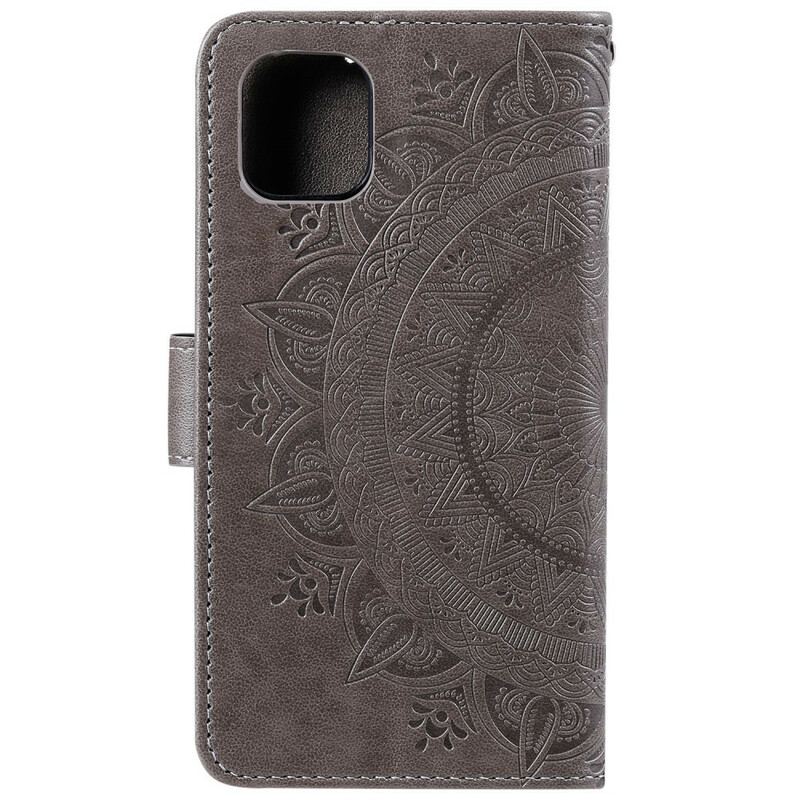 Capa Flip Para iPhone 11 Pro Max Mandala Do Sol