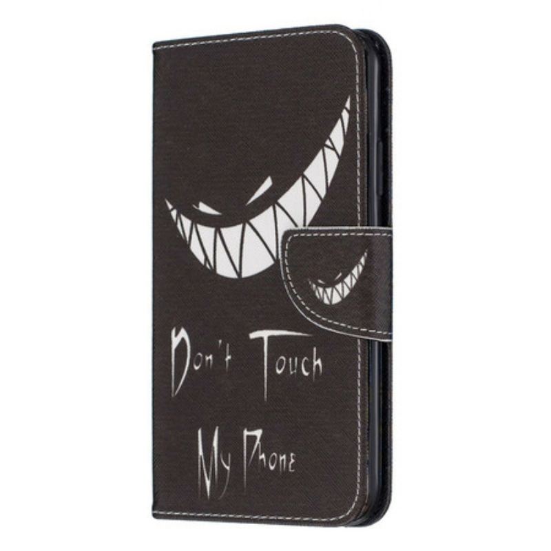 Capa Flip Para iPhone 11 Pro Max Telefone Do Diabo