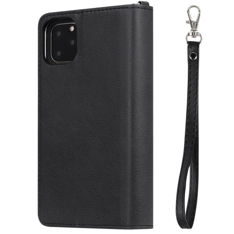 Capa Capa Flip Para iPhone 11 Pro Max Capa Tipo Carteira Carteira Destacável