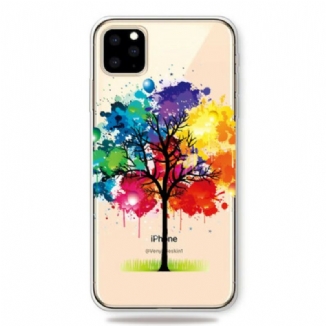 Capa Para iPhone 11 Pro Max Árvore Aquarela Perfeita