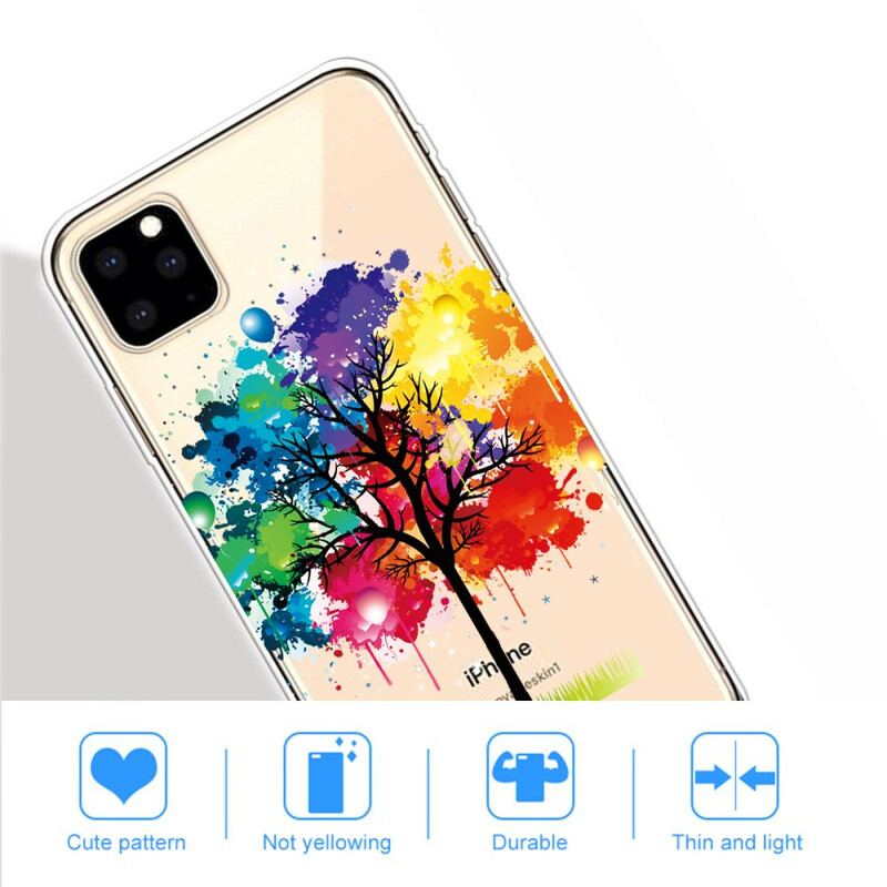 Capa Para iPhone 11 Pro Max Árvore Aquarela Perfeita