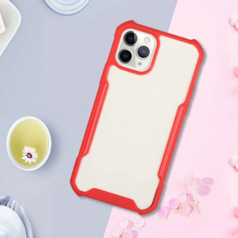 Capa Para iPhone 11 Pro Max Bordas Coloridas Híbridas