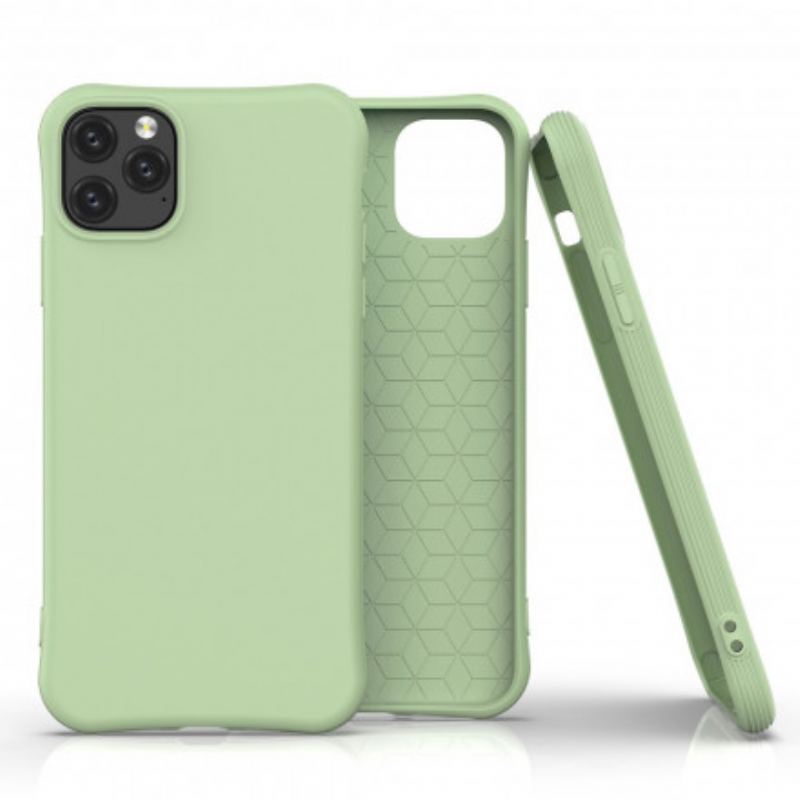 Capa Para iPhone 11 Pro Max Fosco De Silicone Flexível