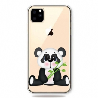 Capa Para iPhone 11 Pro Max Panda Triste Sem Costura