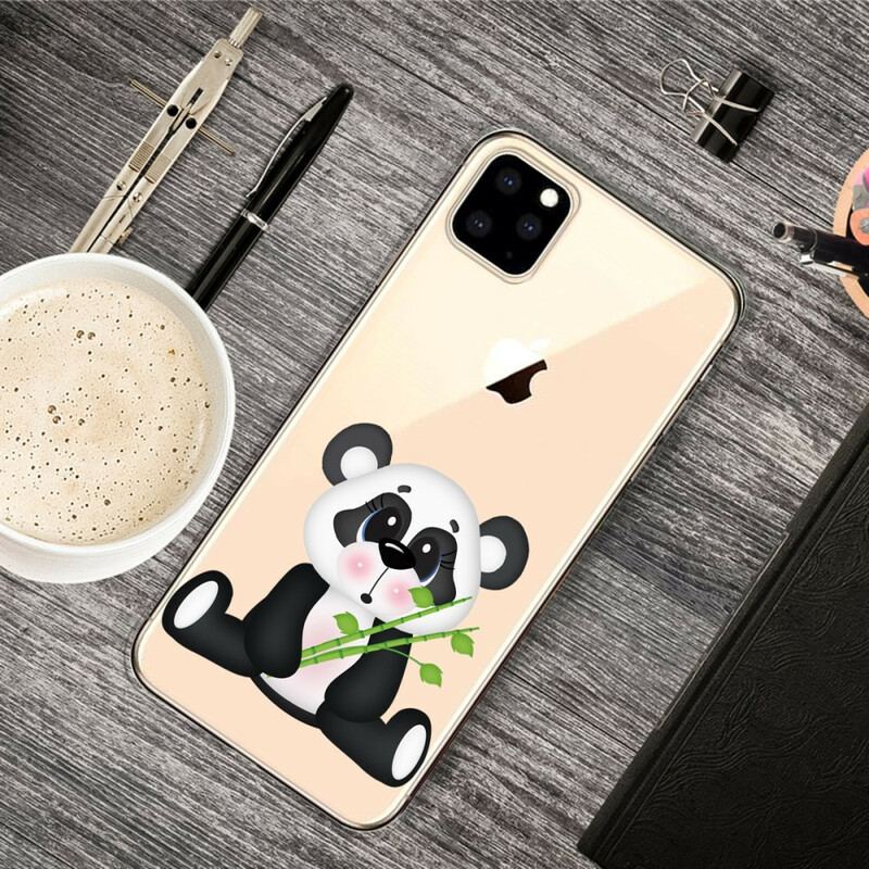 Capa Para iPhone 11 Pro Max Panda Triste Sem Costura