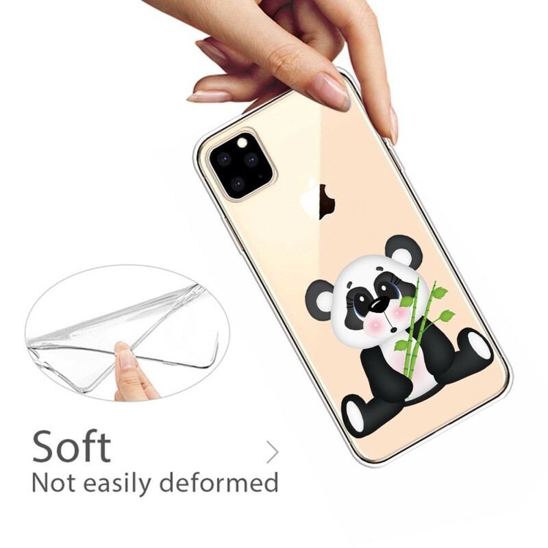 Capa Para iPhone 11 Pro Max Panda Triste Sem Costura