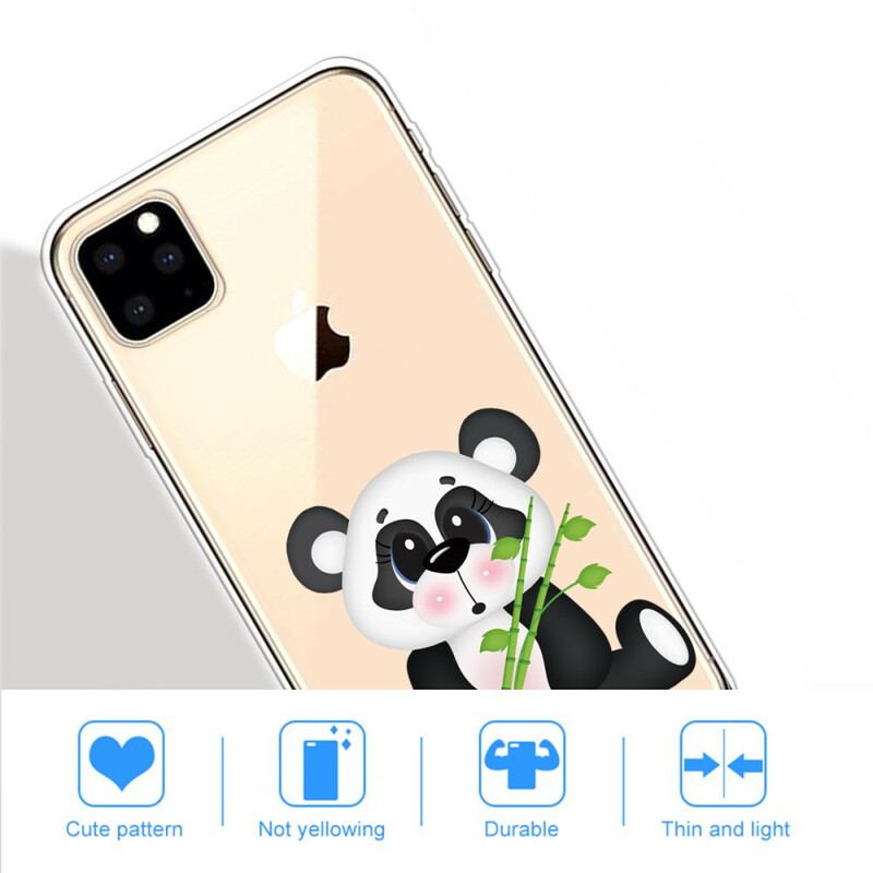 Capa Para iPhone 11 Pro Max Panda Triste Sem Costura