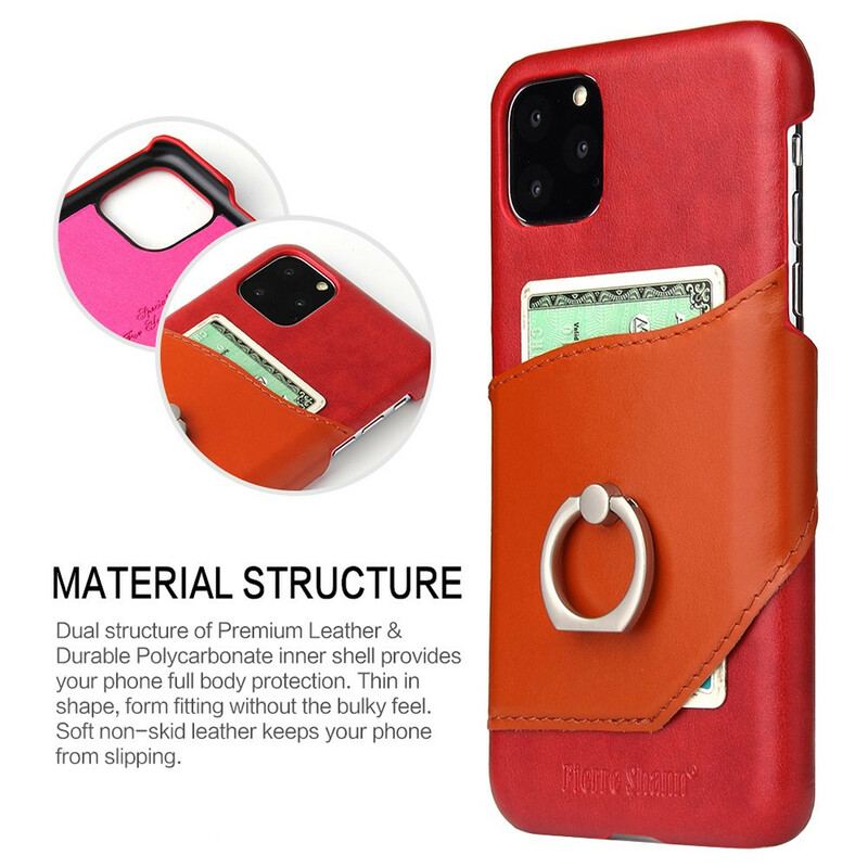 Capa Para iPhone 11 Pro Max Porta-cartões E Porta-anel Fierre Shann