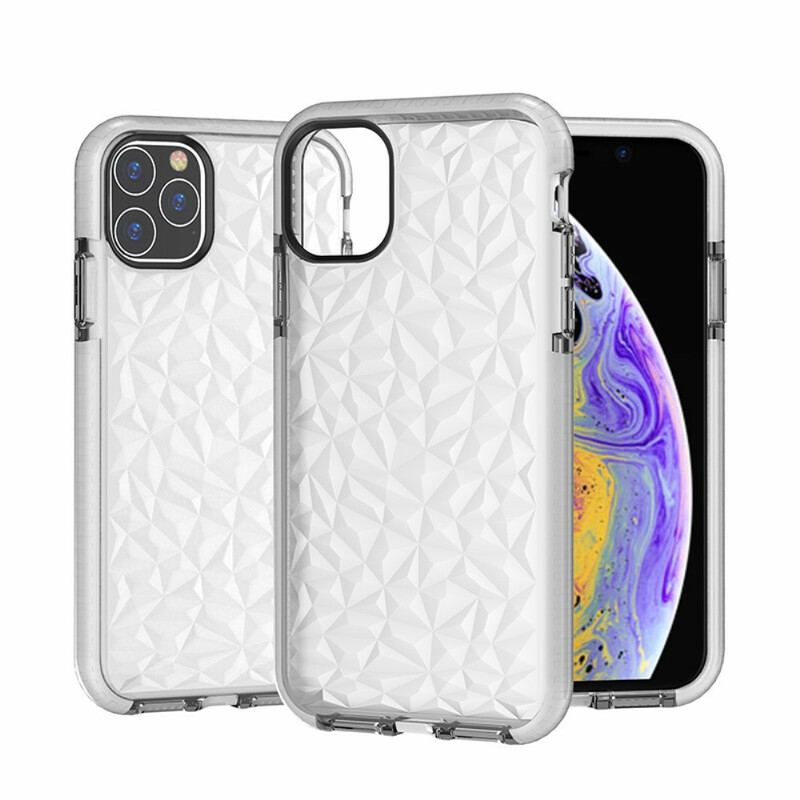 Capa Para iPhone 11 Pro Max Textura Diamante Sem Costura