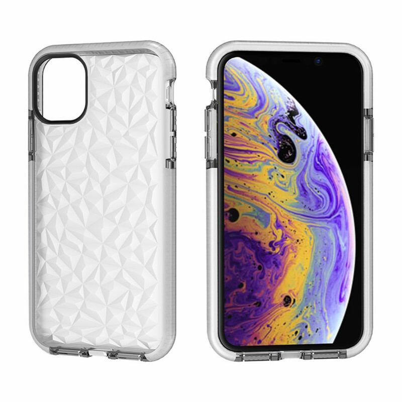 Capa Para iPhone 11 Pro Max Textura Diamante Sem Costura