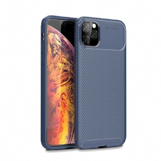 Capa Para iPhone 11 Pro Max Textura Flexível De Fibra De Carbono