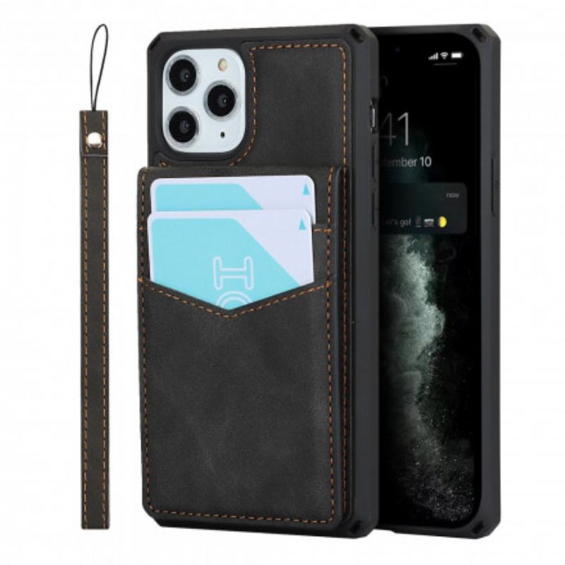 Capa Para iPhone 11 Pro Max Titulares De Cartão De Suporte Vertical E Horizontal